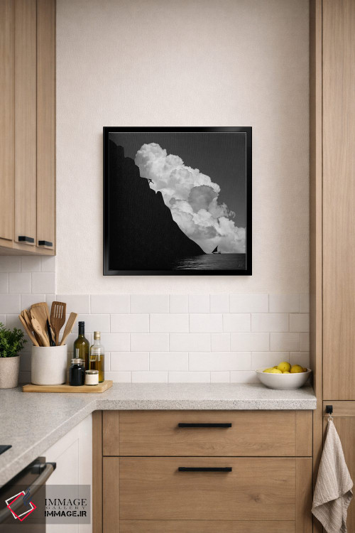 تابلو مینیمال بی ریسک، بی تفریح اثر کاترین فدرر - D6B