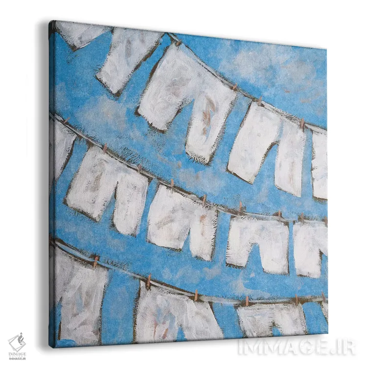 تابلو دکوراتیو کتان خشک I اثر کینگزلی - نمای پرسپکتیو محصول