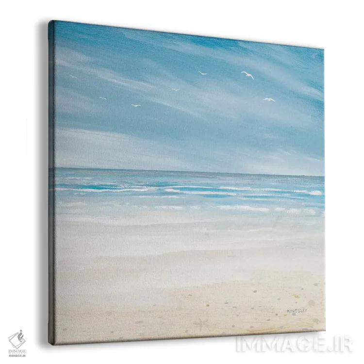 تابلو دکوراتیو روزهای مه آلود ساحلی I اثر کینگزلی - نمای پرسپکتیو محصول