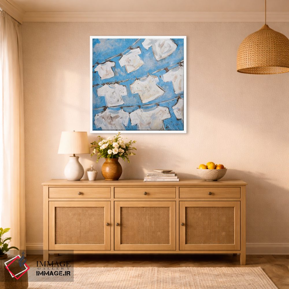 تابلو دکوراتیو کتان خشک II اثر کینگزلی - D1W