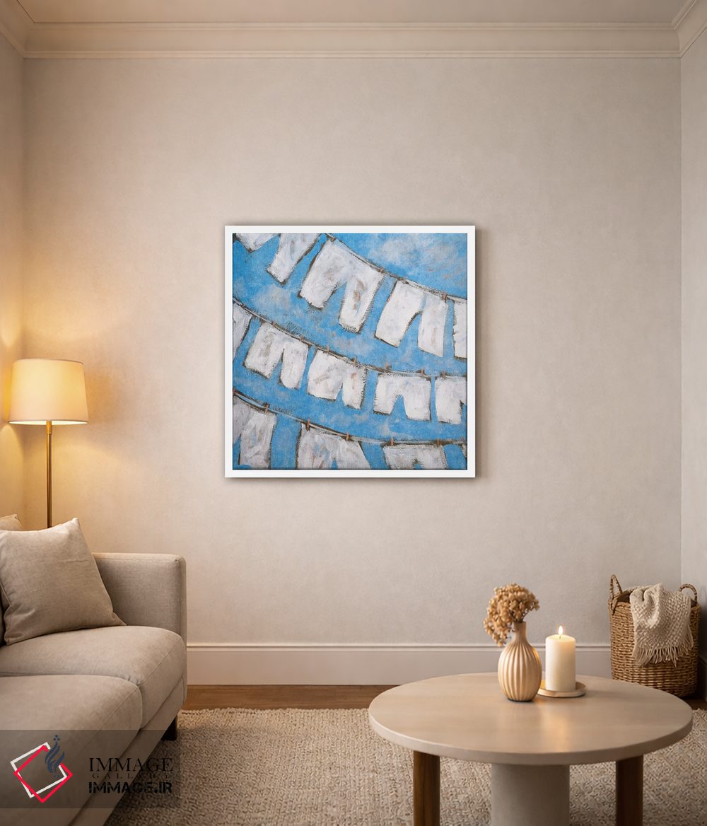 تابلو دکوراتیو کتان خشک I اثر کینگزلی - D2W