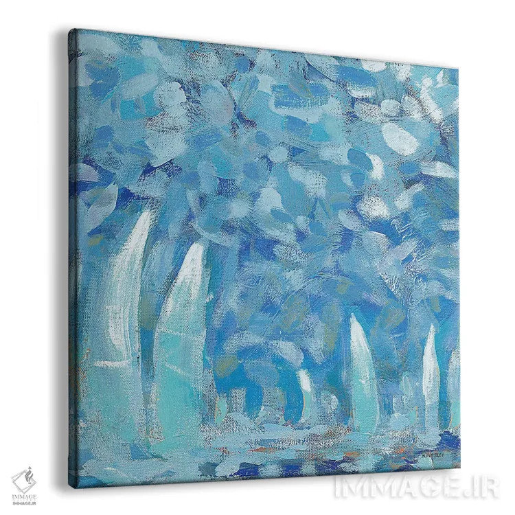 تابلو انتزاعی کنار اسکله I اثر کینگزلی - نمای پرسپکتیو محصول