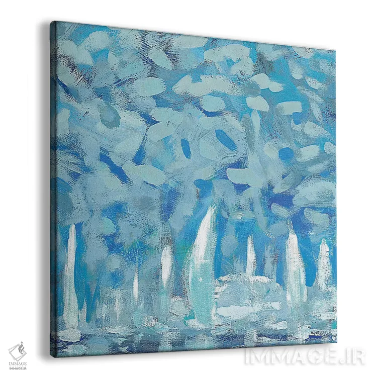 تابلو انتزاعی کنار اسکله II اثر کینگزلی - نمای پرسپکتیو محصول