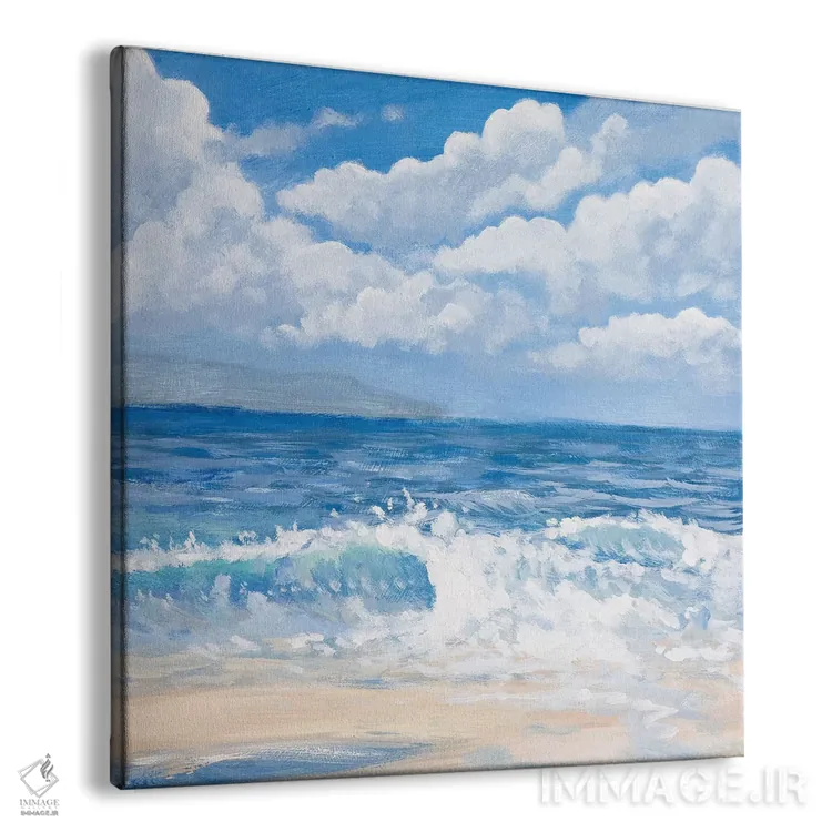 تابلو دکوراتیو امواج I اثر کینگزلی - نمای پرسپکتیو محصول