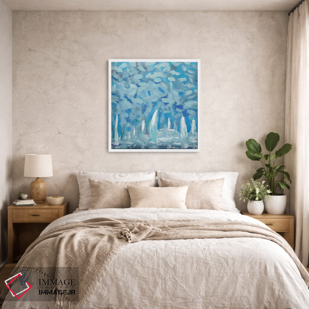 تابلو انتزاعی کنار اسکله II اثر کینگزلی - D6W