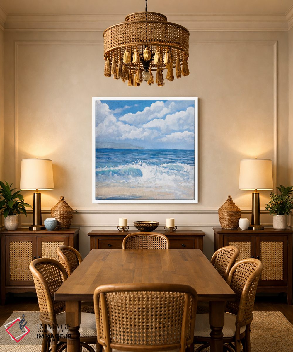 تابلو دکوراتیو امواج I اثر کینگزلی - D2W