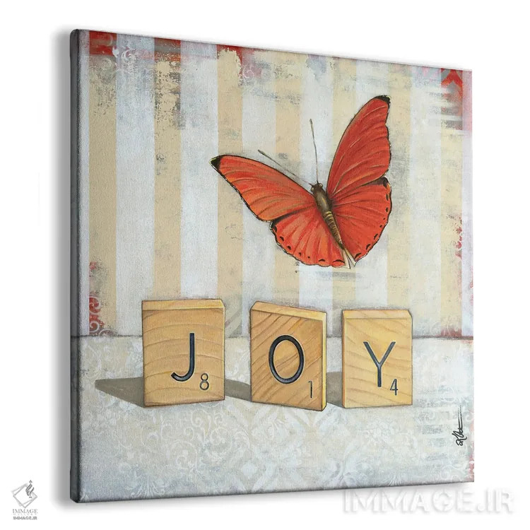 تابلو دکوراتیو حرف سه تایی اثر کی. آرتور - نمای پرسپکتیو محصول