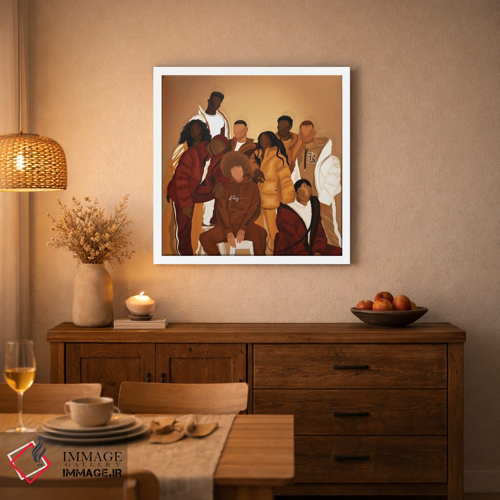 تابلو دکوراتیو دوست هایت چی؟ اثر خیا ای - D2W