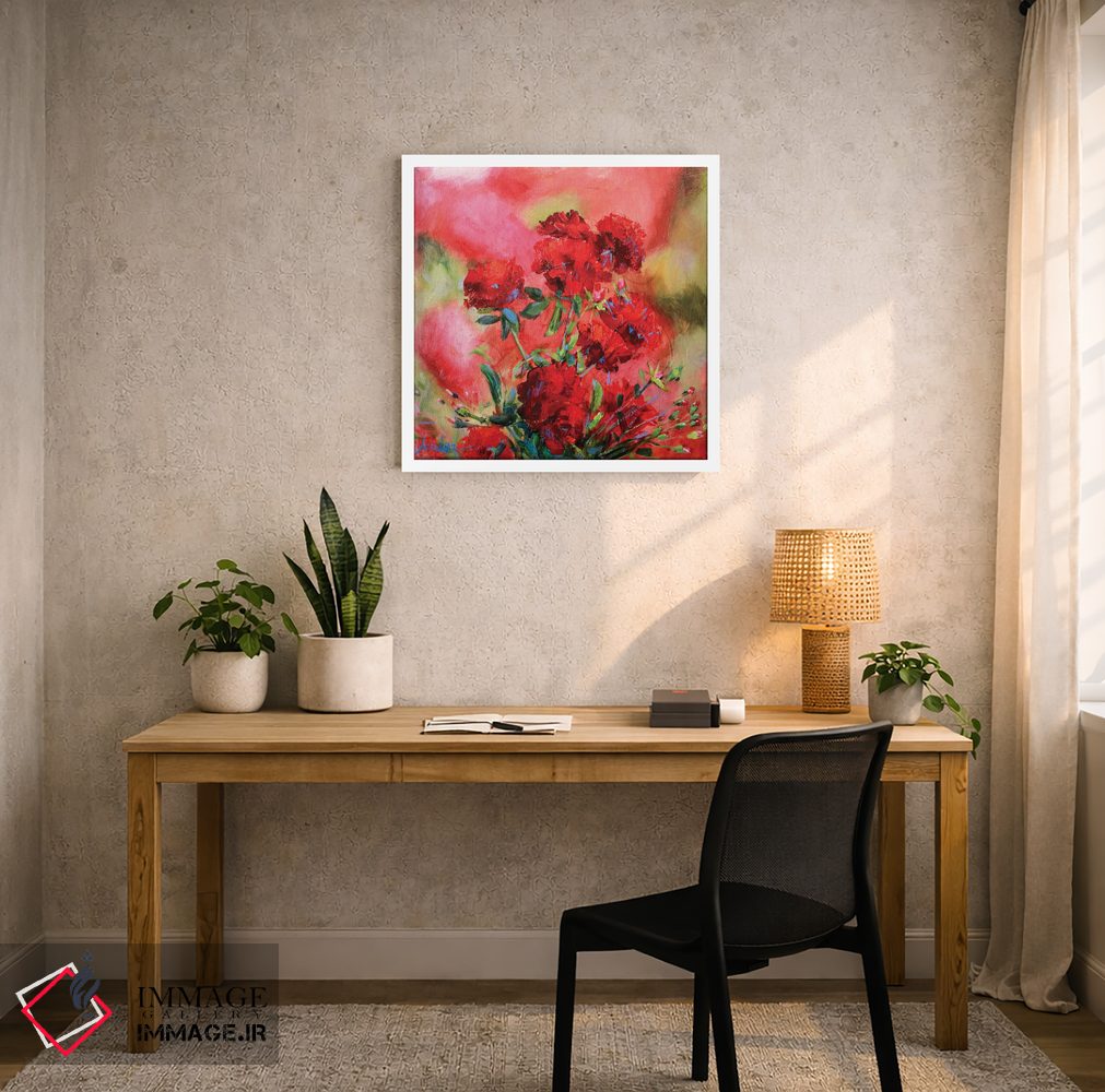 تابلو دکوراتیو رزهای قرمز اثر خانلار اسدالله یف - D3W