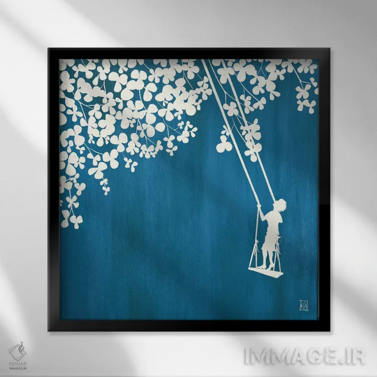 تابلو دکوراتیو تابستان در کلبه II اثر کلسی هوchstatter - نمای قابدار مشکی