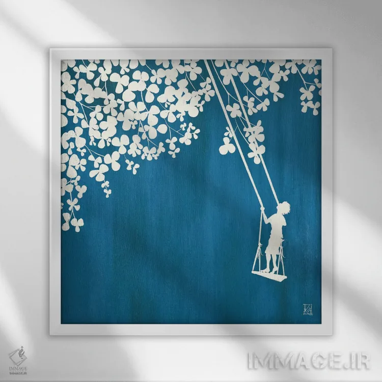 تابلو دکوراتیو تابستان در کلبه II اثر کلسی هوchstatter - نمای قابدار سفید