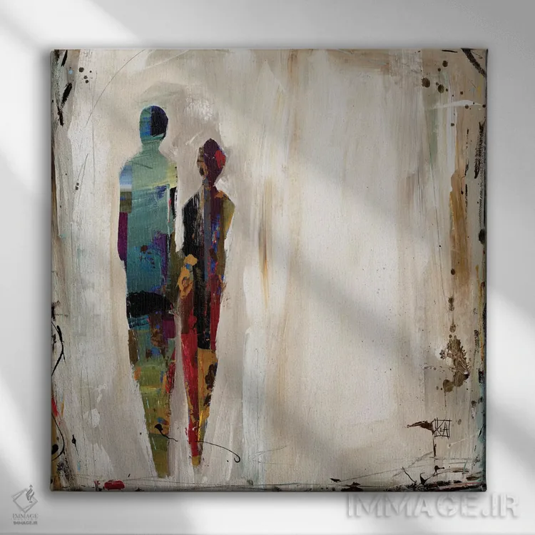 تابلو دکوراتیو نقش اثر کلسی هوchstatter - نمای روبهرو روی دیوار