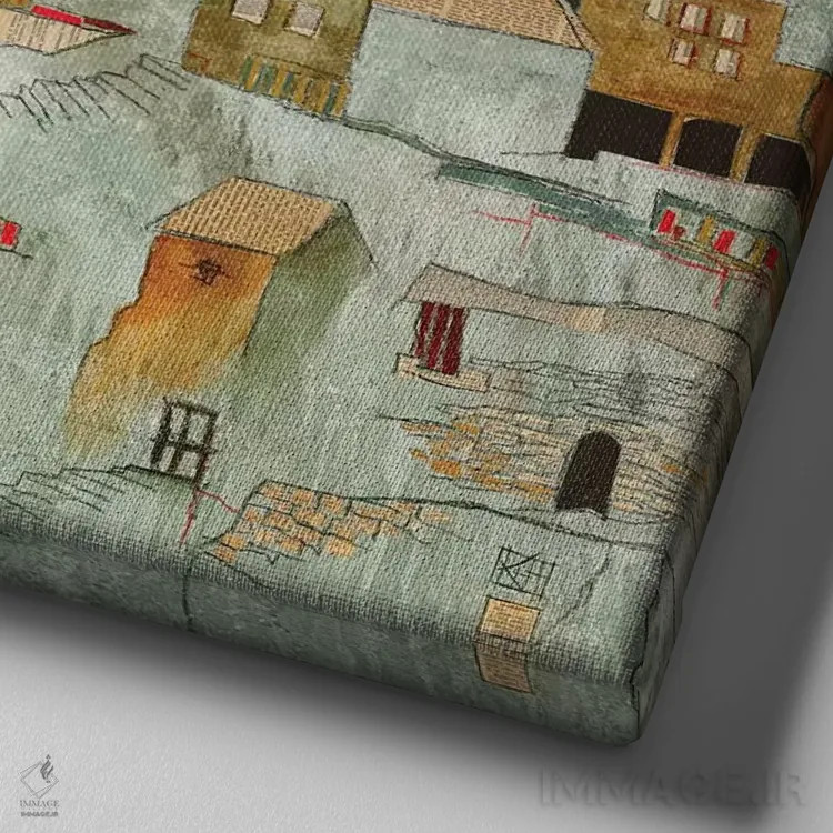 تابلو دکوراتیو جای پنهان اثر کلسی هوchstatter - نمای نزدیک بافت بوم