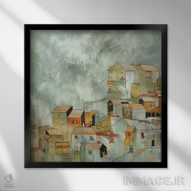 تابلو دکوراتیو جای پنهان اثر کلسی هوchstatter - نمای قابدار مشکی