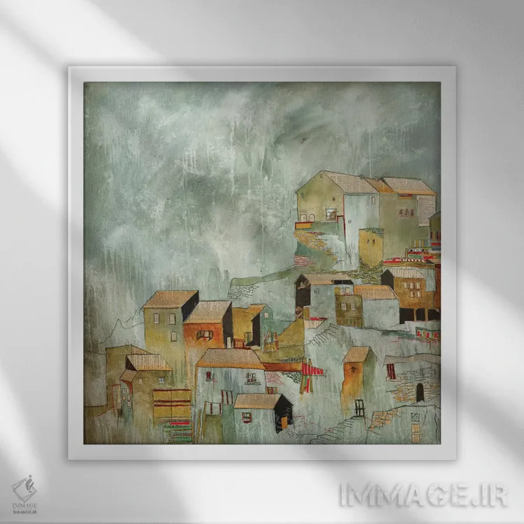 تابلو دکوراتیو جای پنهان اثر کلسی هوchstatter - نمای قابدار سفید