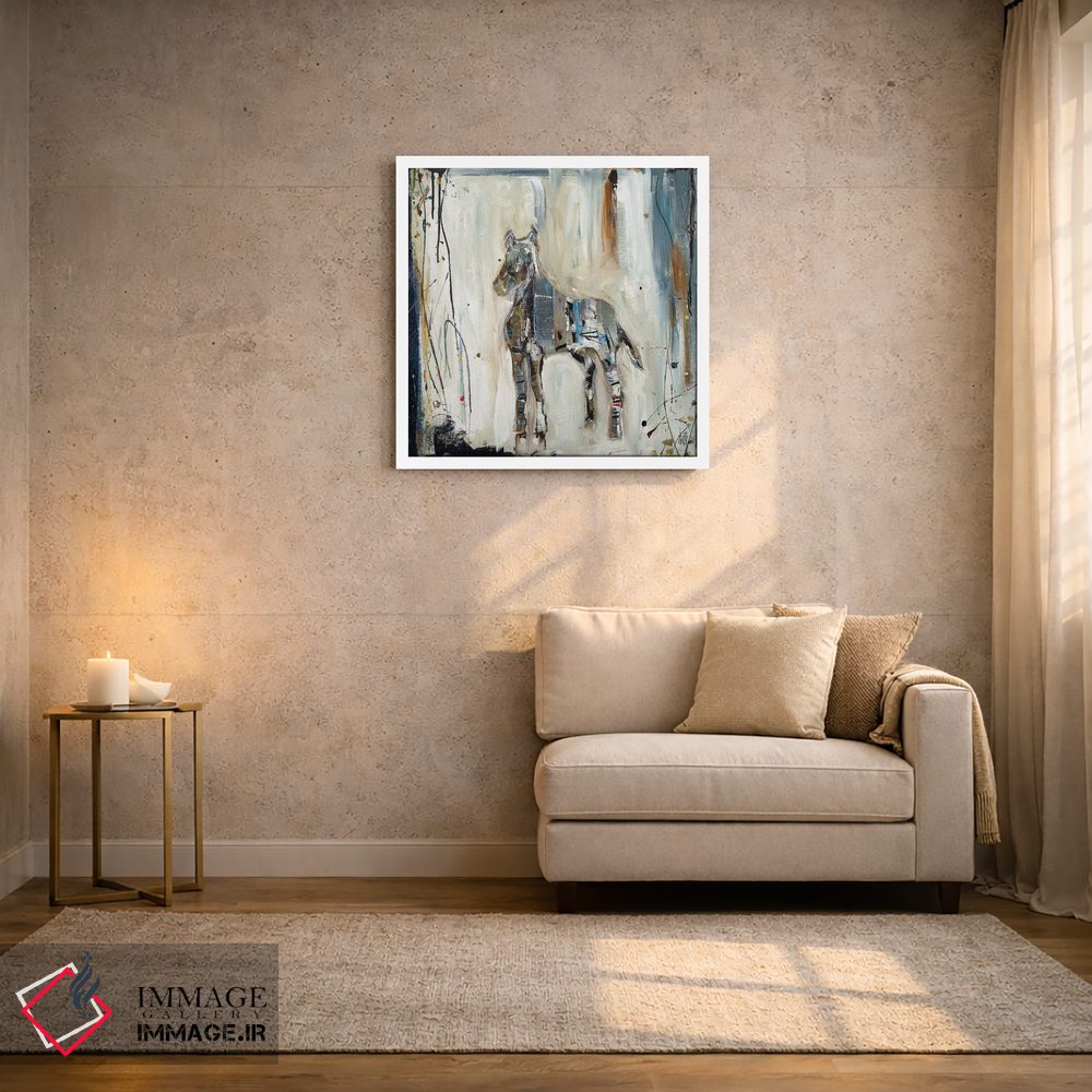 تابلو انتزاعی نقش اسب اثر کلسی هوchstatter - D2W