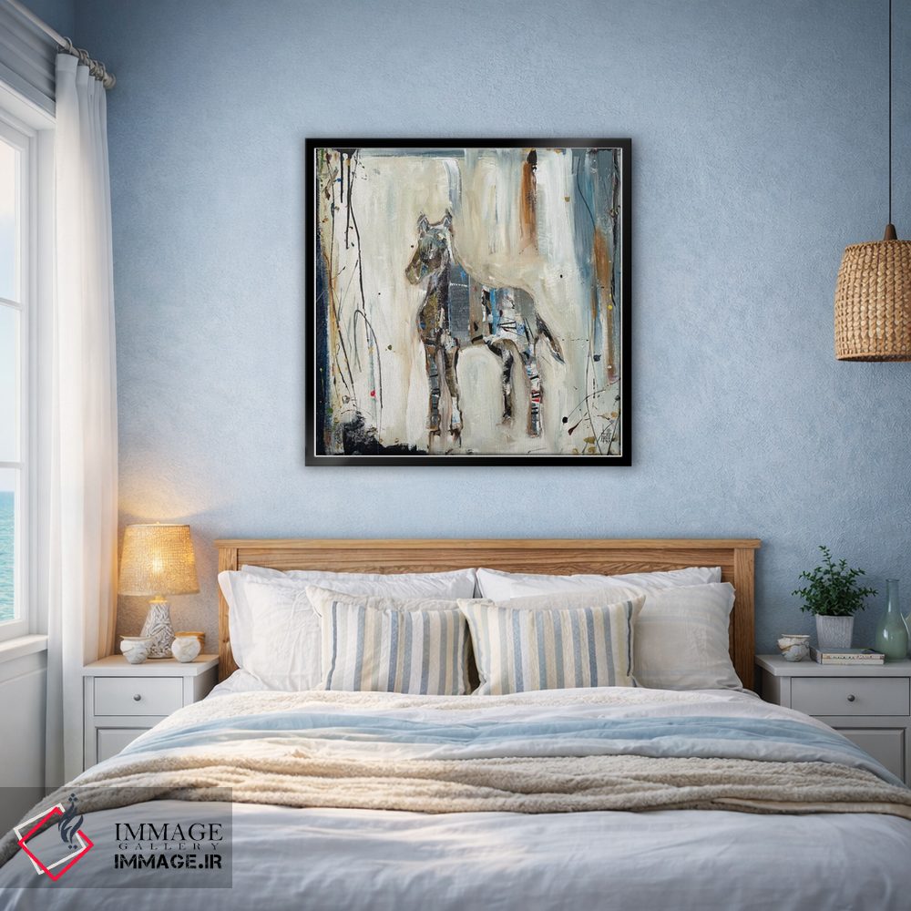 تابلو انتزاعی نقش اسب اثر کلسی هوchstatter - D5B