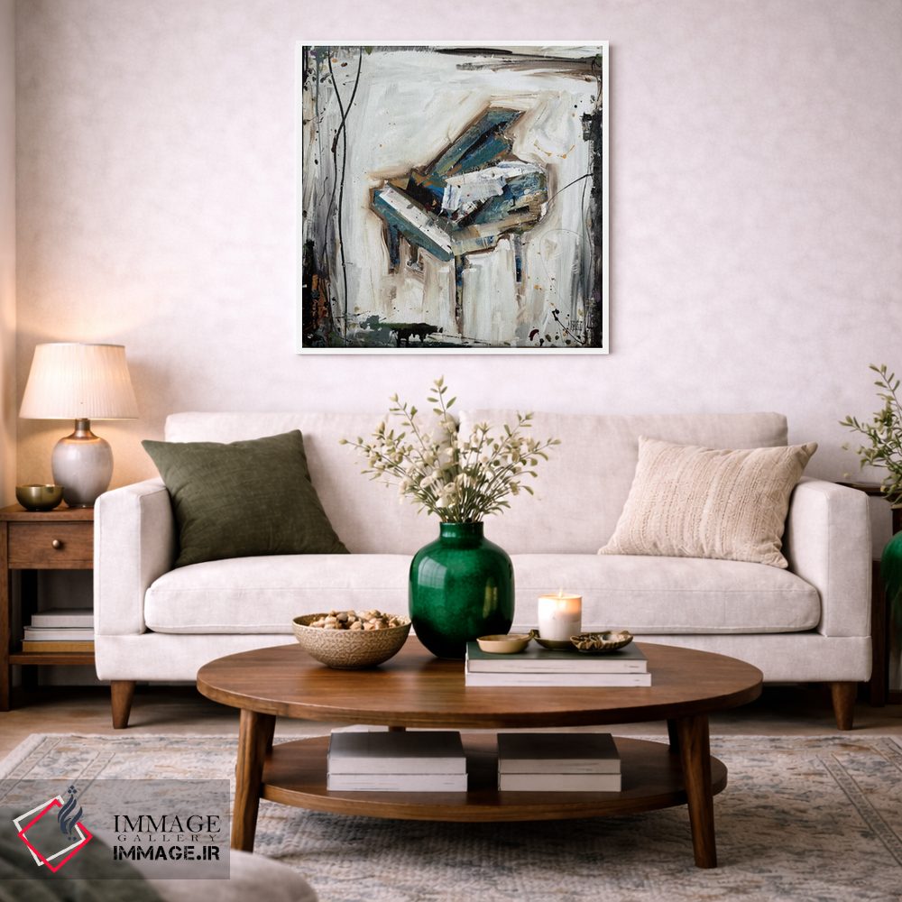 تابلو مدرن نقش پیانو اثر کلسی هوchstatter - D2W