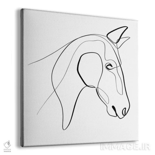 تابلو مینیمال اسب I اثر باور کی - نمای پرسپکتیو محصول
