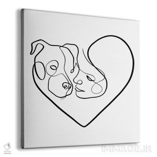 تابلو مینیمال جدانشدنی اثر باور کی - نمای پرسپکتیو محصول