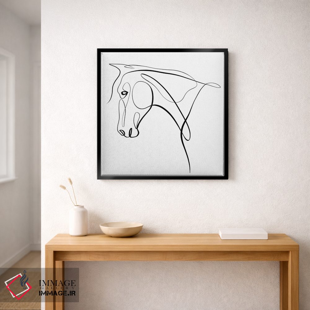 تابلو مینیمال اسب III اثر باور کی - D2B