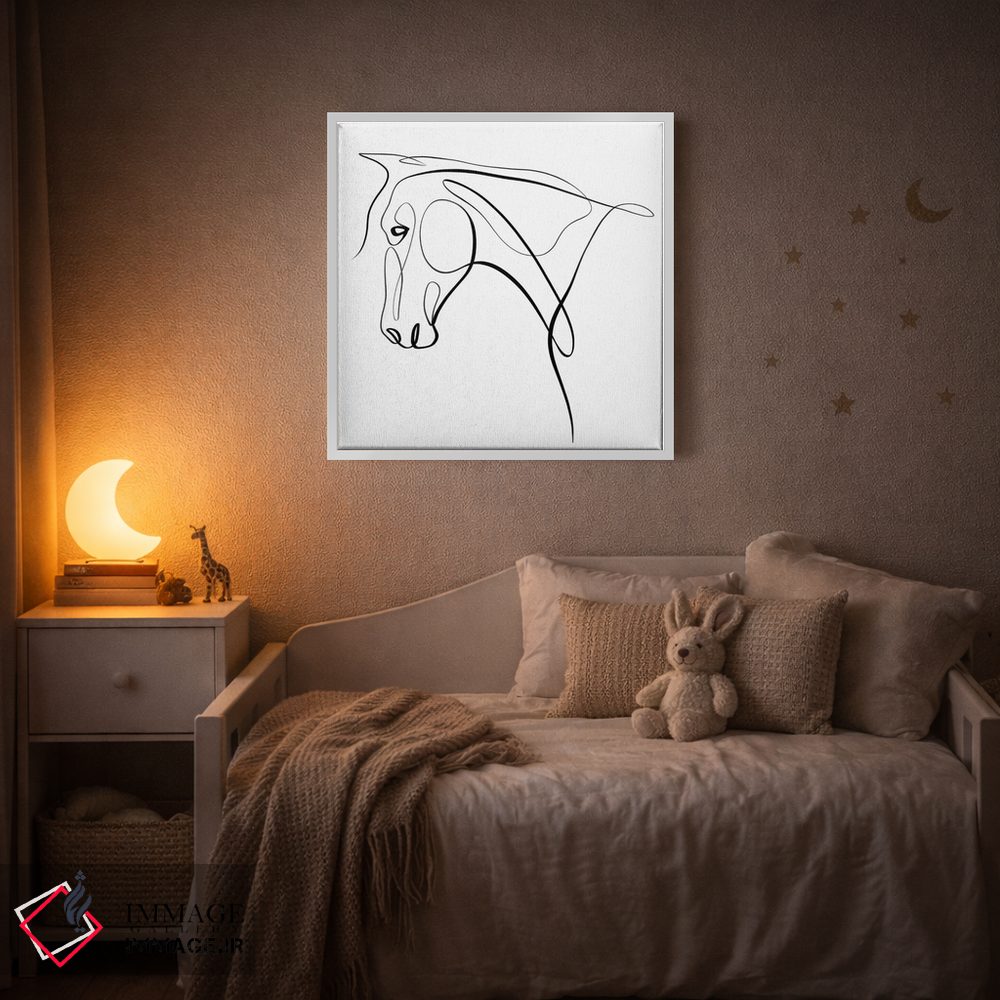 تابلو مینیمال اسب III اثر باور کی - D3W