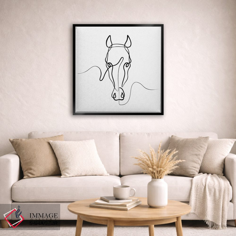 تابلو مینیمال اسب II اثر باور کی - D5B