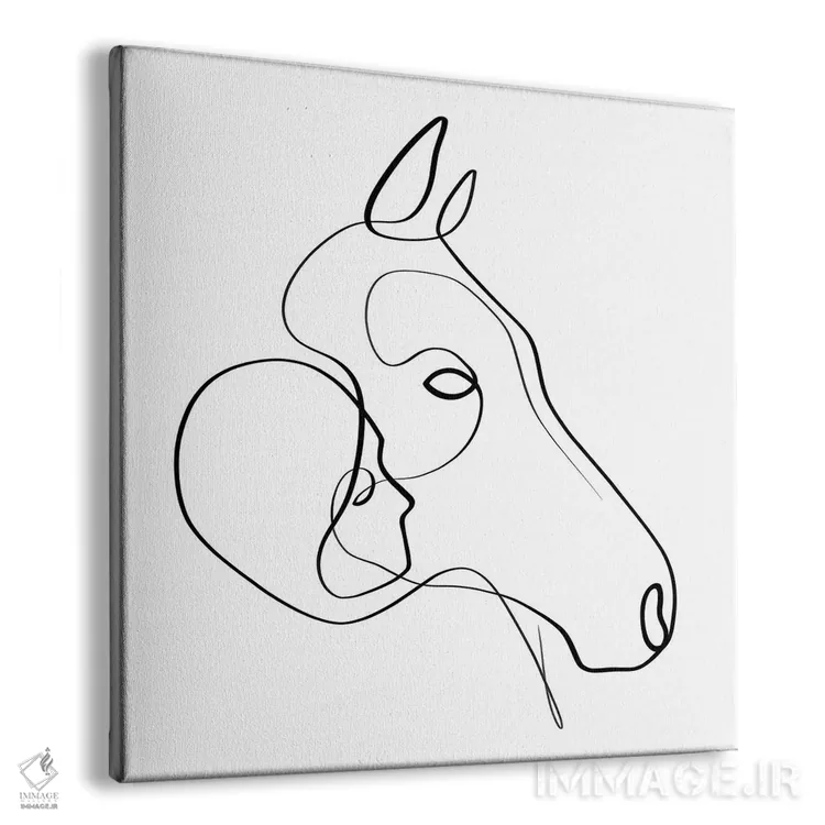 تابلو مینیمال قلب های استوار اثر باور کی - نمای پرسپکتیو محصول