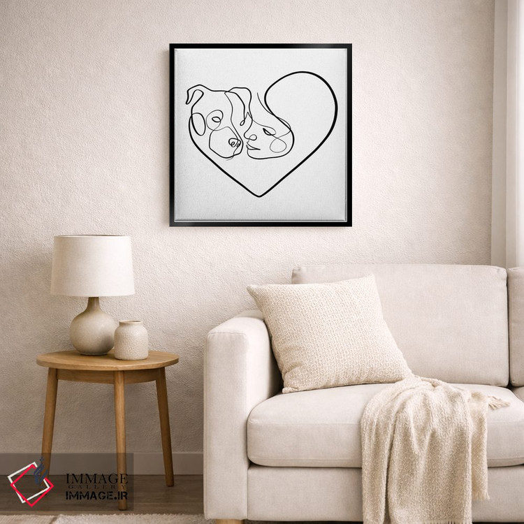 تابلو مینیمال جدانشدنی اثر باور کی - D6B