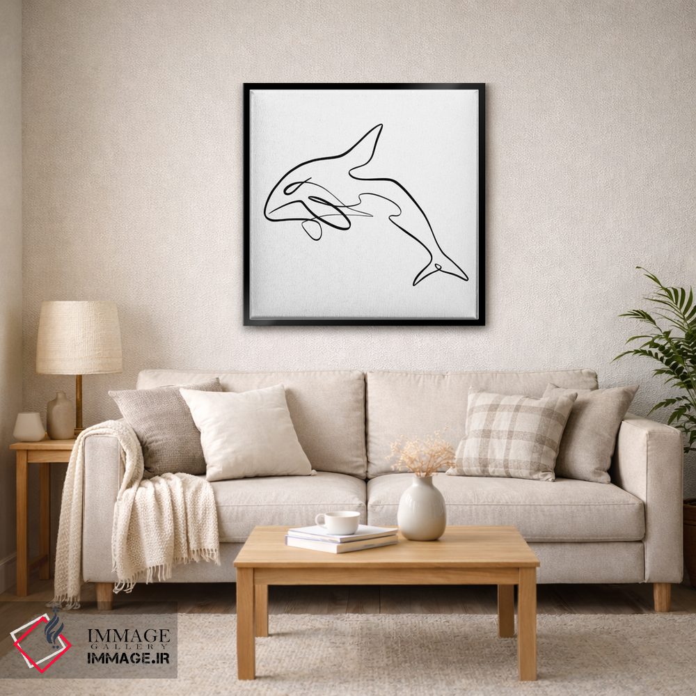 تابلو مینیمال نهنگ قاتل I اثر باور کی - D5B