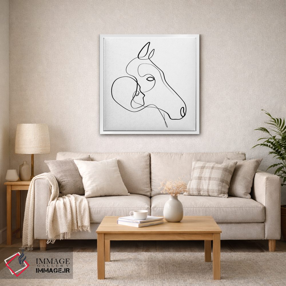 تابلو مینیمال قلب های استوار اثر باور کی - D2W