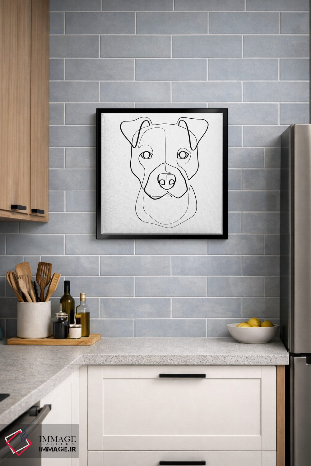 تابلو مینیمال توله پیتی اثر باور کی - D5B