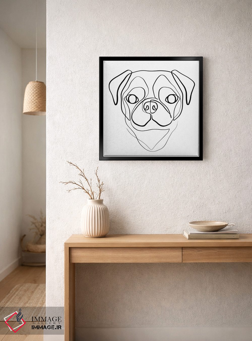 تابلو مینیمال پاگ اثر باور کی - D4B