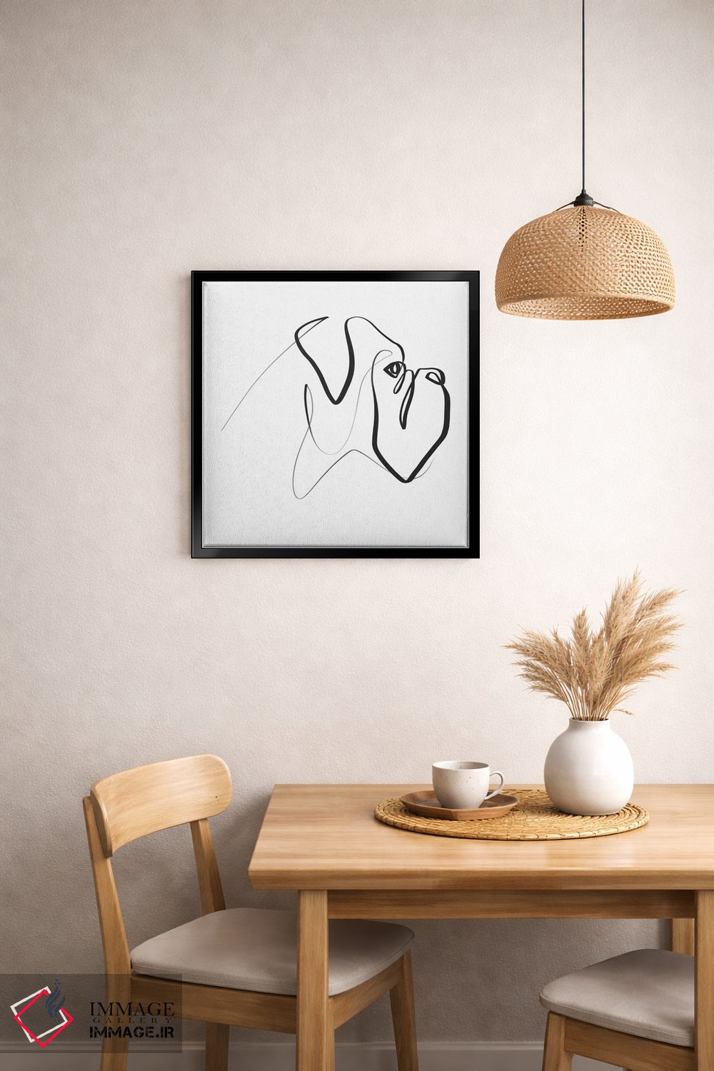 تابلو مینیمال باکسر اثر باور کی - D1B