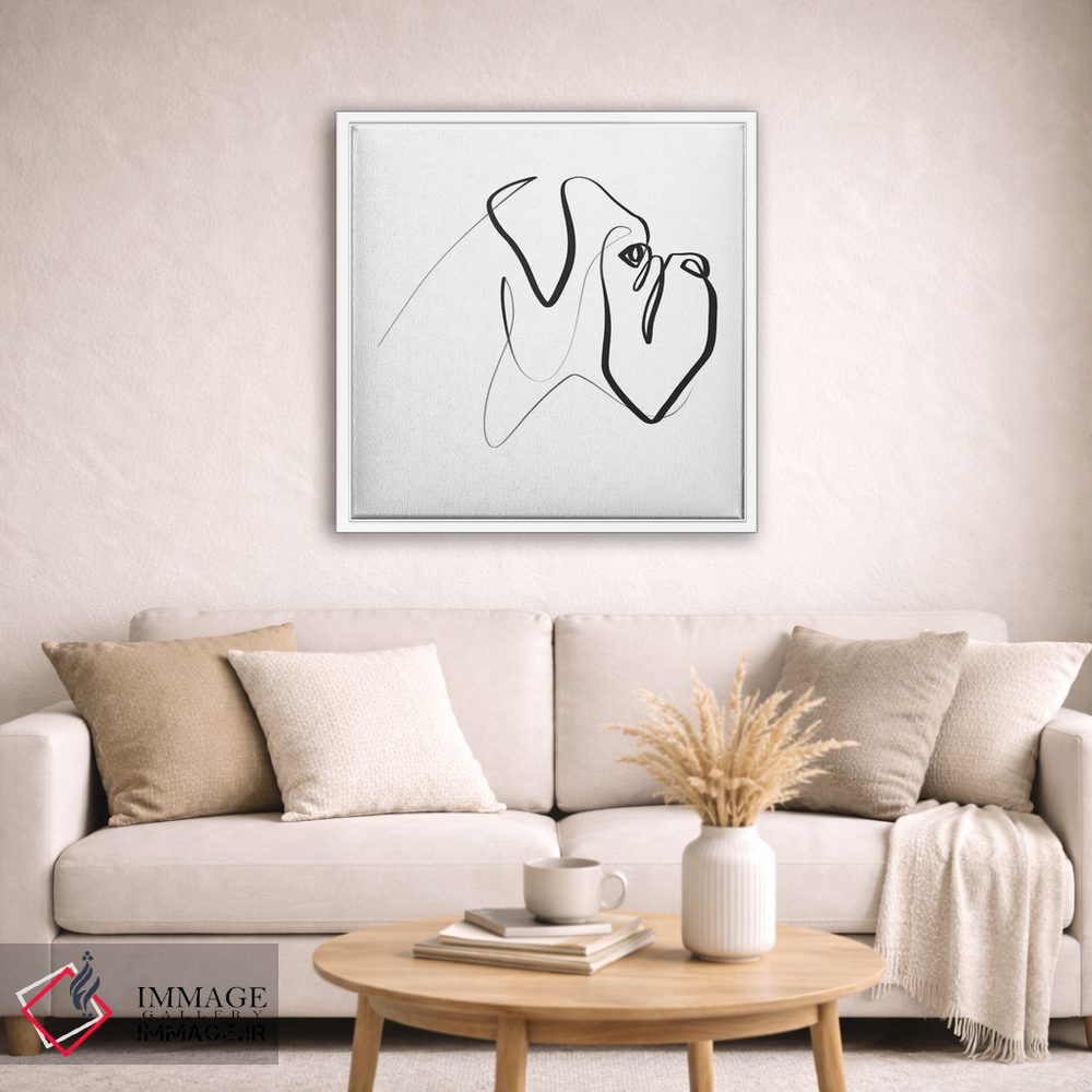 تابلو مینیمال باکسر اثر باور کی - D2W