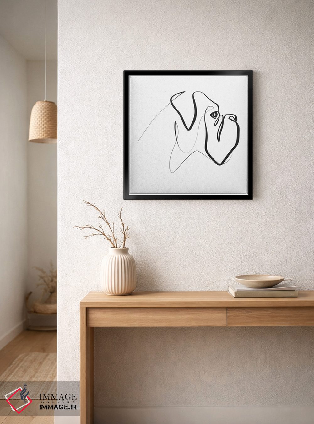 تابلو مینیمال باکسر اثر باور کی - D4B