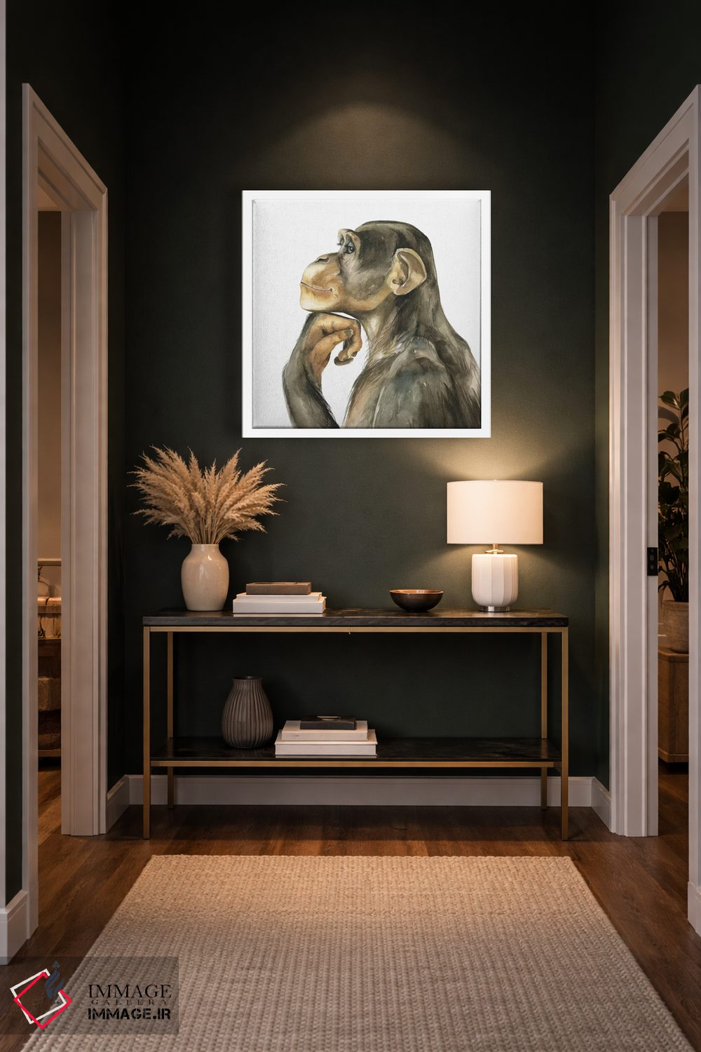 تابلو دکوراتیو میمون اثر کایرا بالان - D4W