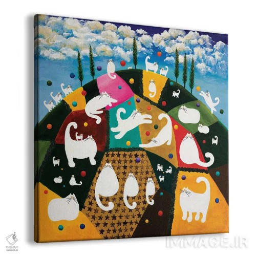 تابلو دکوراتیو تپه بهشتی اثر کیم هاسکینز - نمای پرسپکتیو محصول