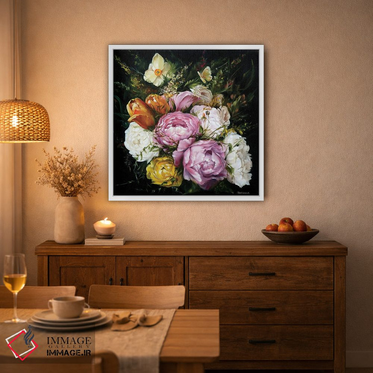 تابلو دکوراتیو گل ها اثر کایرا بالان - D3W