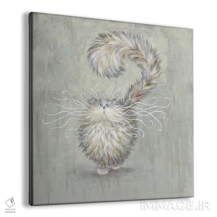 تابلو دکوراتیو پف بارانی اثر کیم هاسکینز - نمای پرسپکتیو محصول