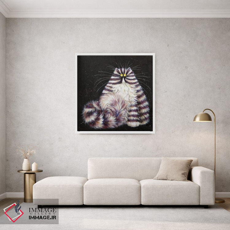 تابلو دکوراتیو برت بنفش اثر کیم هاسکینز - D1W