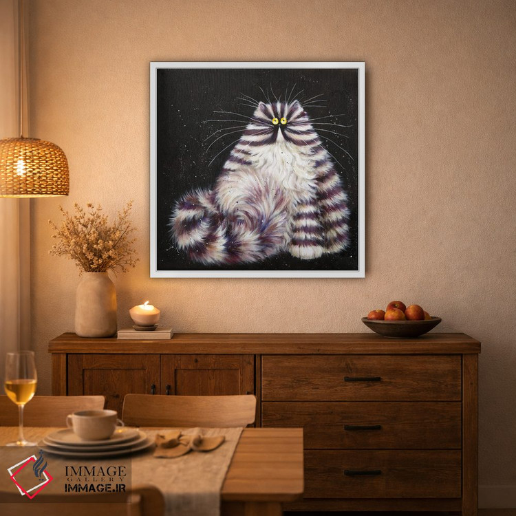 تابلو دکوراتیو برت بنفش اثر کیم هاسکینز - D2W