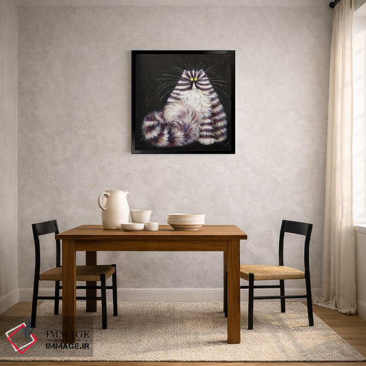 تابلو دکوراتیو برت بنفش اثر کیم هاسکینز - D3B