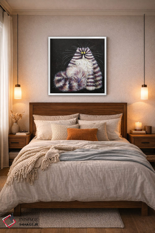 تابلو دکوراتیو برت بنفش اثر کیم هاسکینز - D4W