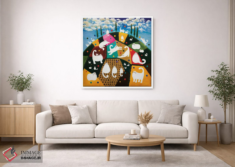 تابلو دکوراتیو تپه بهشتی اثر کیم هاسکینز - D1W