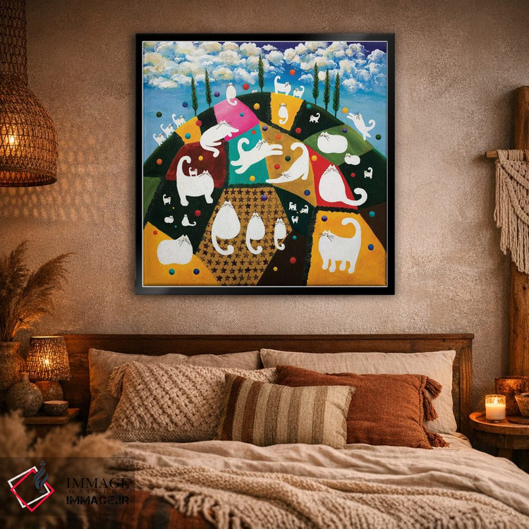 تابلو دکوراتیو تپه بهشتی اثر کیم هاسکینز - D2B