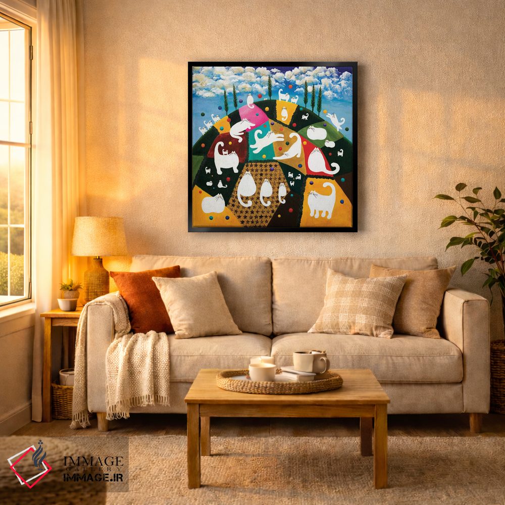 تابلو دکوراتیو تپه بهشتی اثر کیم هاسکینز - D6B