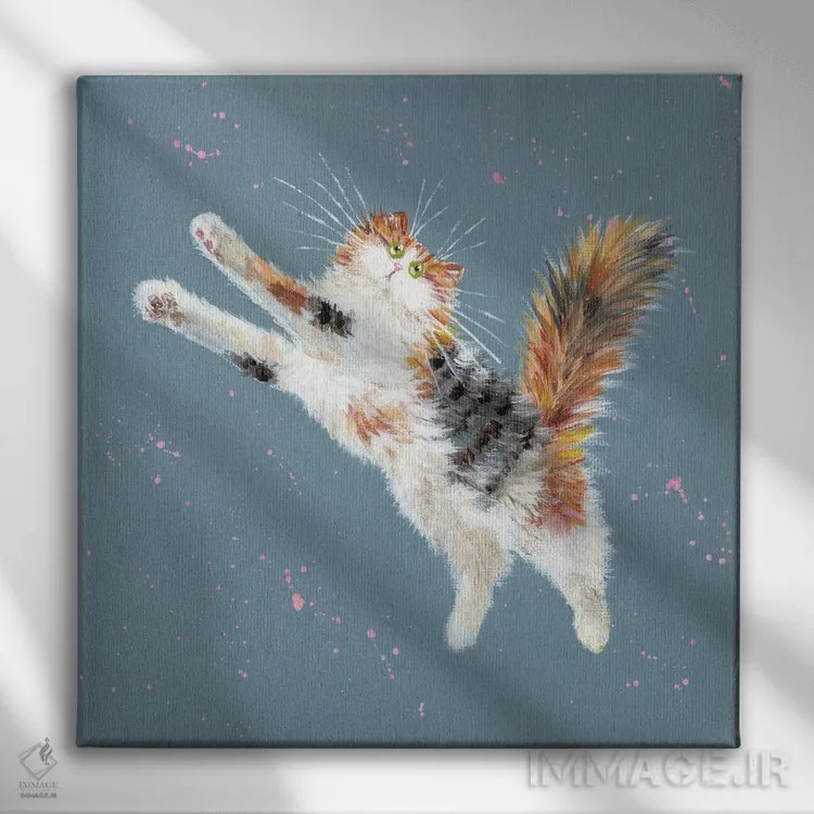 تابلو دکوراتیو پرواز اثر کیم هاسکینز - نمای روبهرو روی دیوار