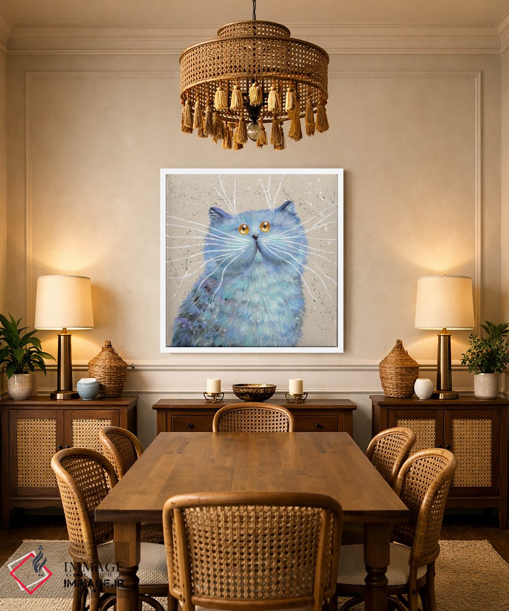 تابلو دکوراتیو آبی اثر کیم هاسکینز - D2W