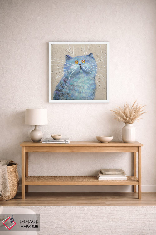 تابلو دکوراتیو آبی اثر کیم هاسکینز - D1W